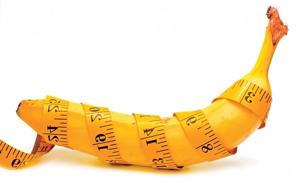 mjerenje debljine penisa na primjeru banane